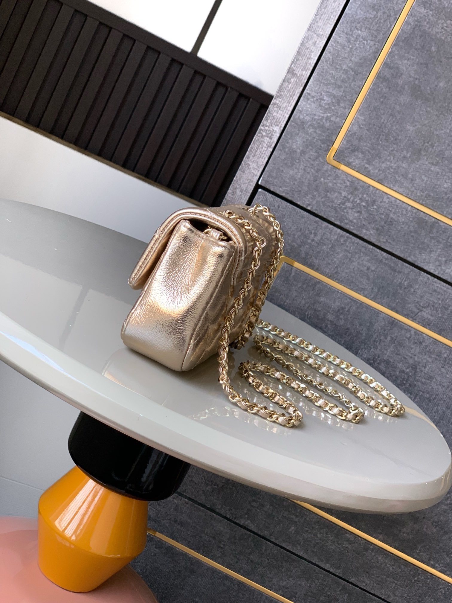 Chanel CLASSIC Original Lambskin 11.12 HANDBAG AS6563 gold