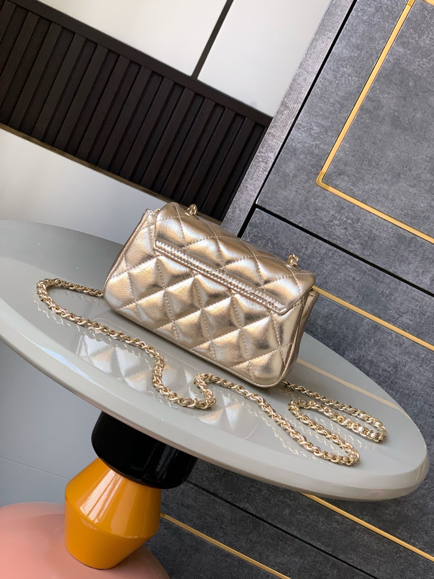 Chanel CLASSIC Original Lambskin 11.12 HANDBAG AS6563 gold