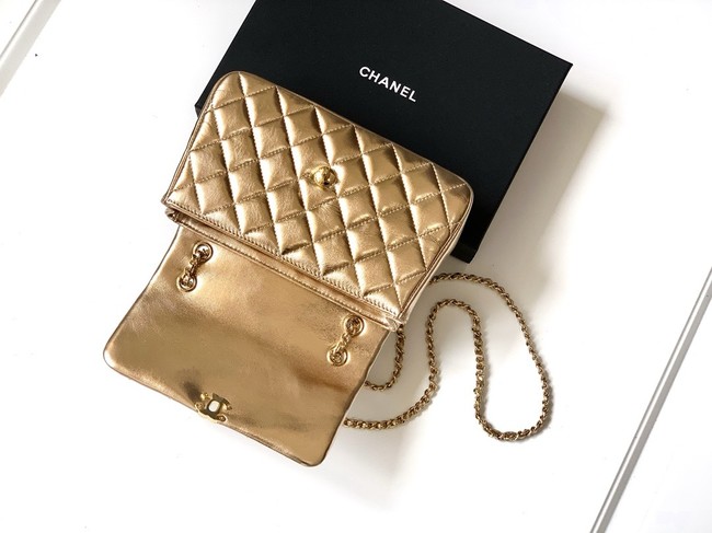 Chanel CLASSIC Original Lambskin 11.12 HANDBAG  AS6565 gold