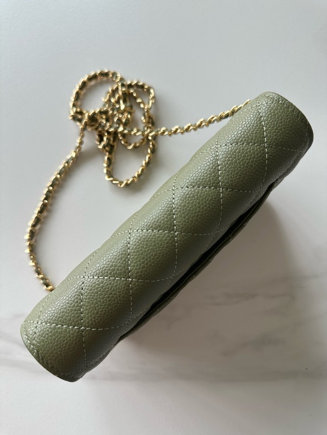 Chanel Classic Wallet On Chain Grained Calfskin AP4241-3