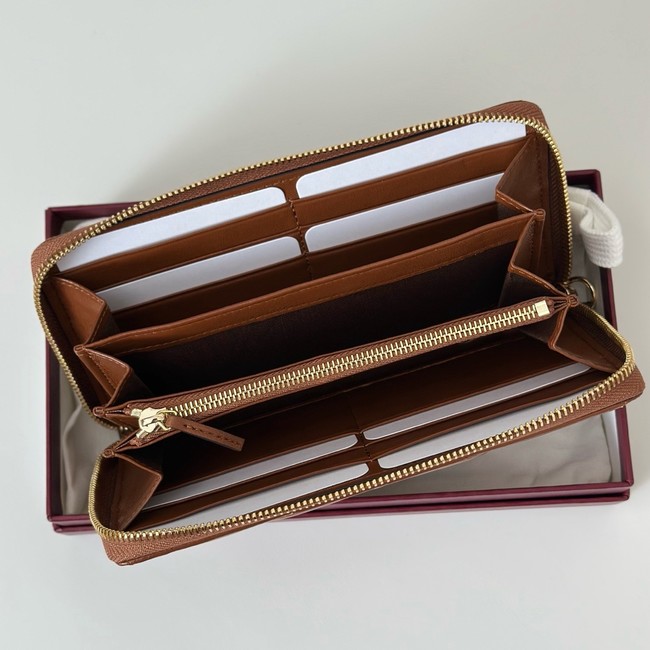 Gucci GG Marmont zip around wallet 837758 brown