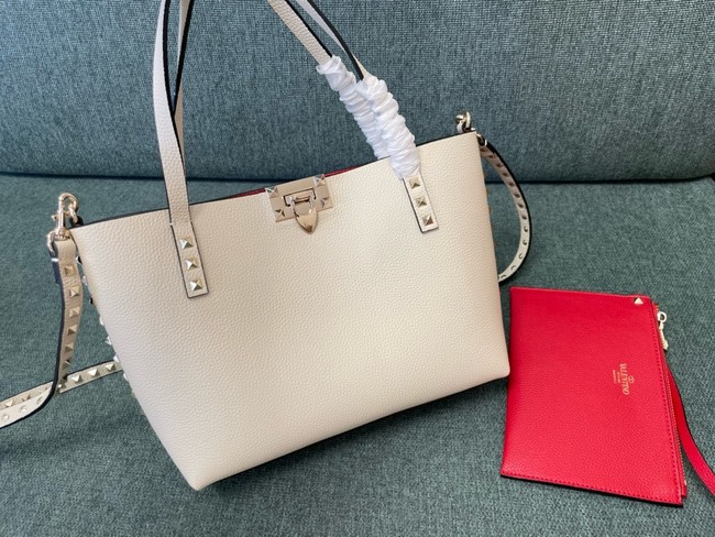 VALENTINO VLOGO calfskin Shoulder Bag 0001 Cream