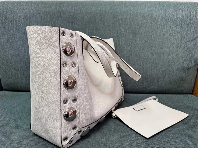 VALENTINO VLOGO velvet Shoulder Bag 3177 Cream