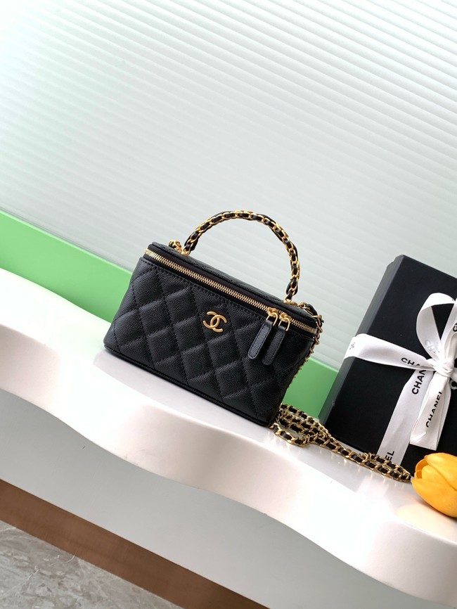 CHANEL Classic Small Vanity with Chain AP4799 black