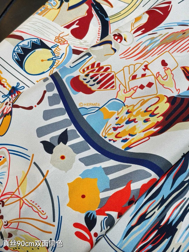 Hermes Shawl Cashmere and Silk Jacquard KY094