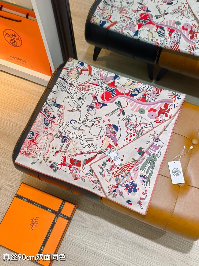 Hermes Shawl Cashmere and Silk Jacquard KY095