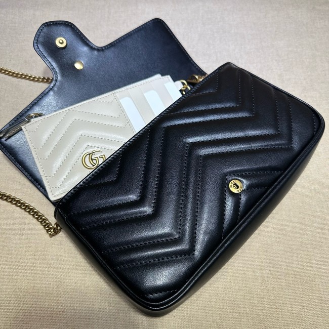 Gucci GG Marmont small shoulder bag 751526 black