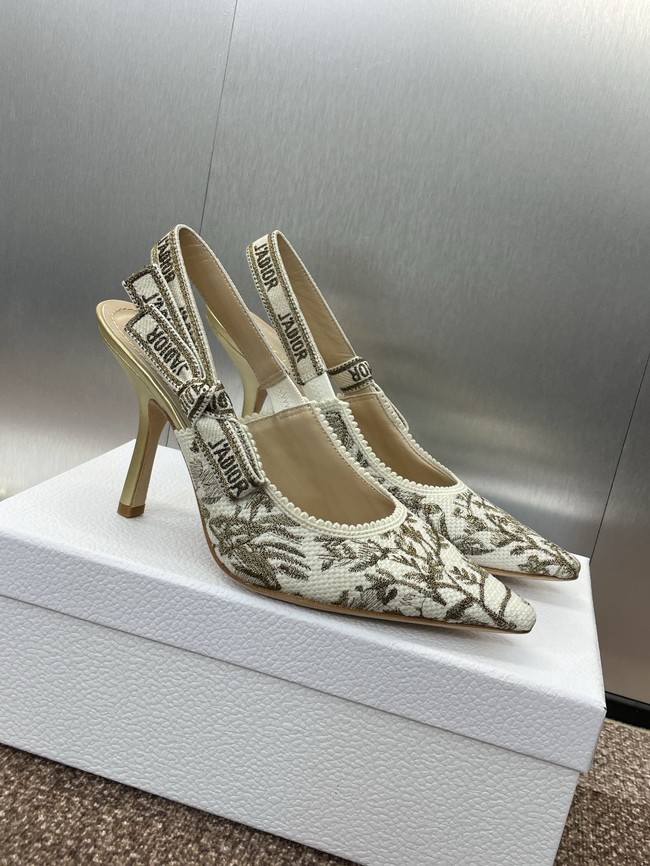 JAdior Slingback Pump Cotton Embroidered KCP867DQ-2