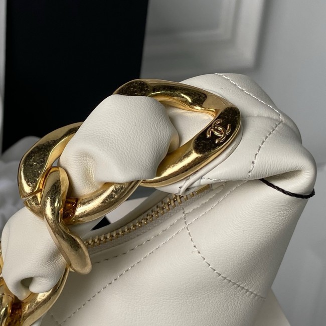 Chanel Hobo Handbag AS5837 white