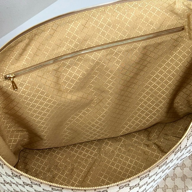 Gucci GG Supreme canvas Hobo Top Handle Bag 864485 Apricot