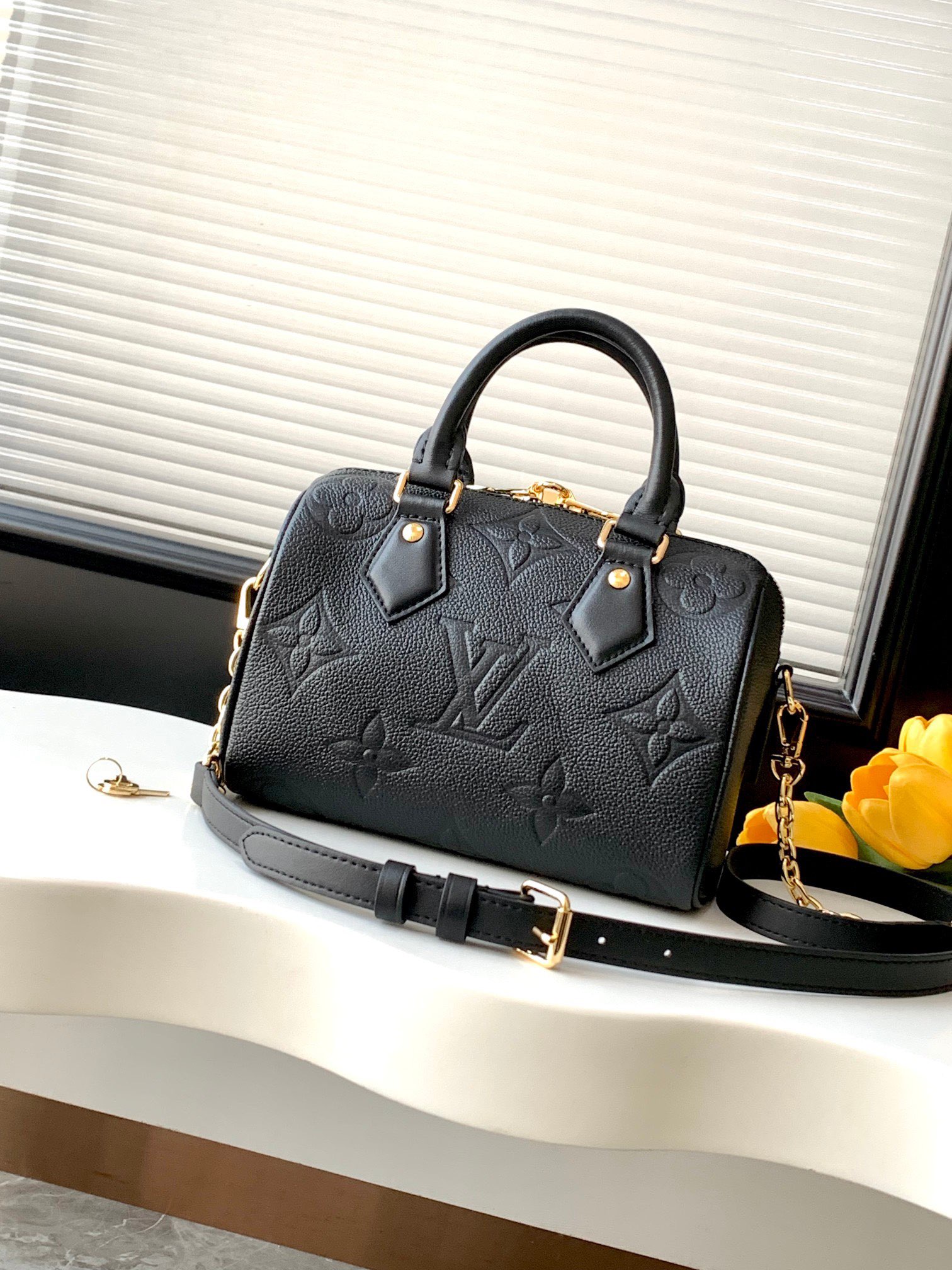 Louis Vuitton Speedy Bandouliere 25 M14043 Black Louis Vuitton Speedy Bandouliere 25 M14043 Black