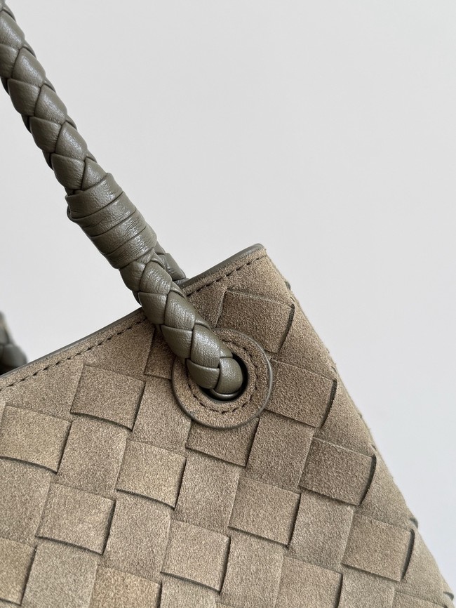 Bottega Veneta Parachute suede 826212 Pinecone& Brass finish