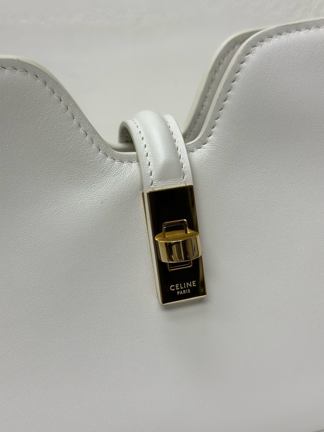 Celine SHOULDER CAMILLE 16 SOFT IN SMOOTH CALFSKIN 122073 white