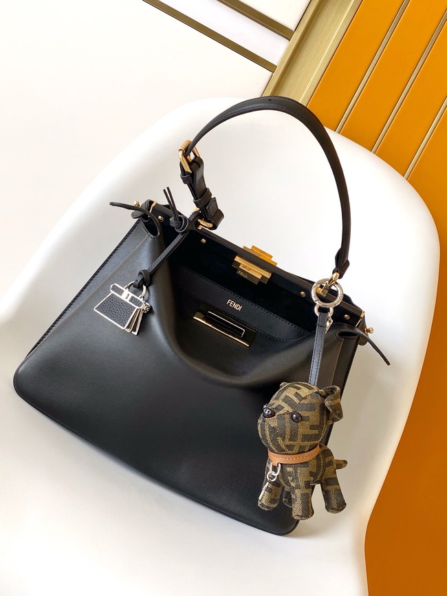 FENDI Way Medium Cowhide Bag 8BN367 black