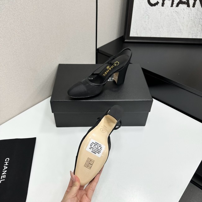 Chanel Slingbacks Mesh & Grosgrain 66937-1