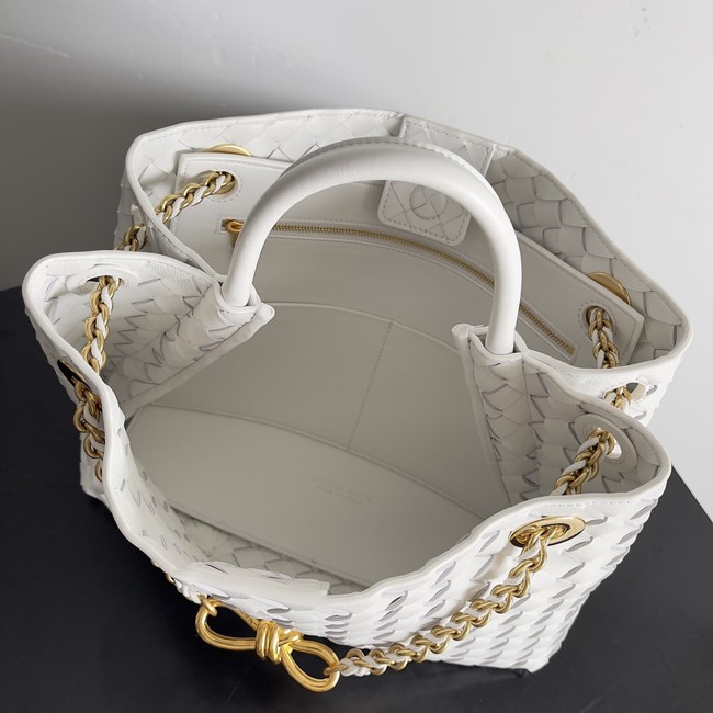 Bottega Veneta Medium Andiamo 766016V white