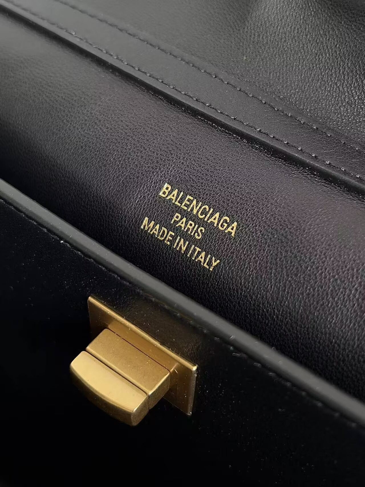 Balenciaga Rodeo Handbag Large smooth calfskin 795459 black gold-tone Balenciaga Rodeo Handbag Large smooth calfskin 795459 black gold-tone