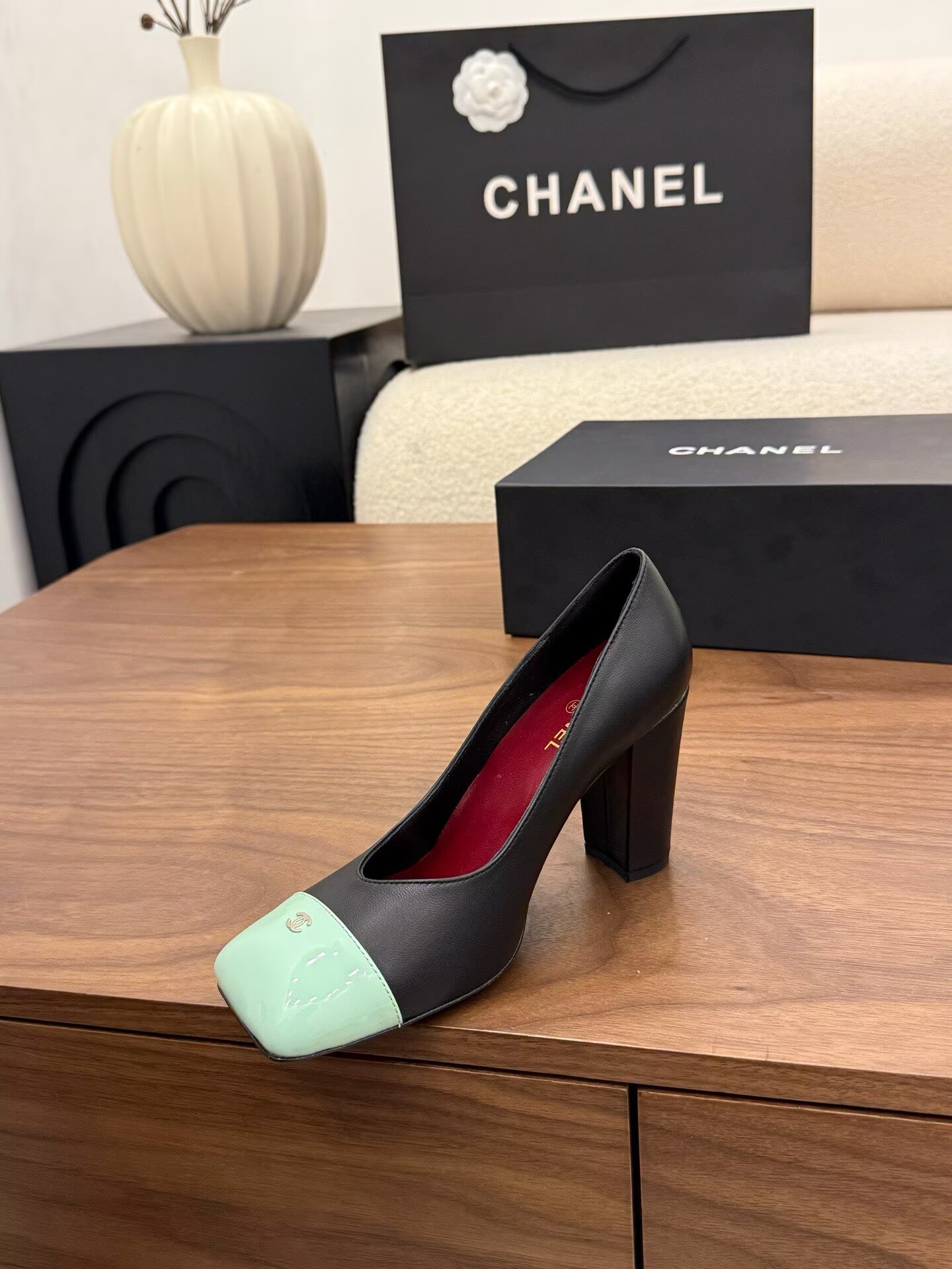 Chanel Pumps Lambskin heel G47188