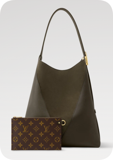 Louis Vuitton Low Key Hobo MM M29144 Dark Fango Louis Vuitton Low Key Hobo MM M29144 Dark Fango