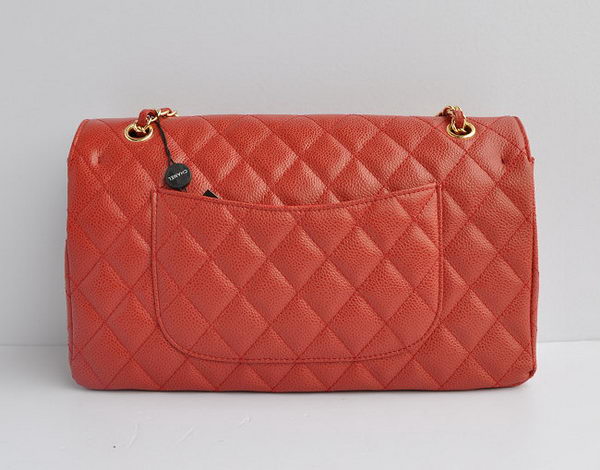 Chanel Classic 2.55 Series Red Caviar Golden Chain Quilted Flap Bag 1113 Chanel Classic 2.55 Series Red Caviar Golden Chain Quilted Flap Bag 1113