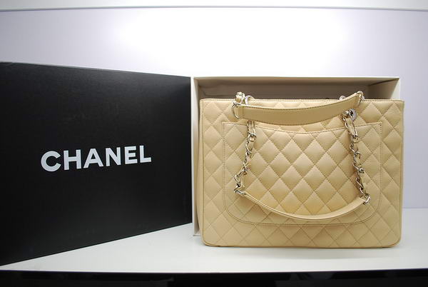 Hot Style Chanel GST Caviar Leather Coco Bag A36092 Cream Silver Hot Style Chanel GST Caviar Leather Coco Bag A36092 Cream Silver