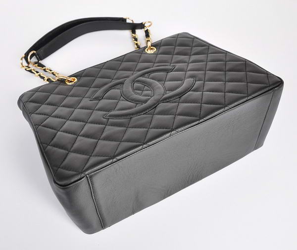 Cheap Chanel Classic CC Shopping Bag A20995 Black Lambskin Golden Cheap Chanel Classic CC Shopping Bag A20995 Black Lambskin Golden