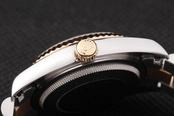 Rolex Datejust Golden White Stainless Steel Watch-RD2407 Rolex Datejust Golden White Stainless Steel Watch-RD2407